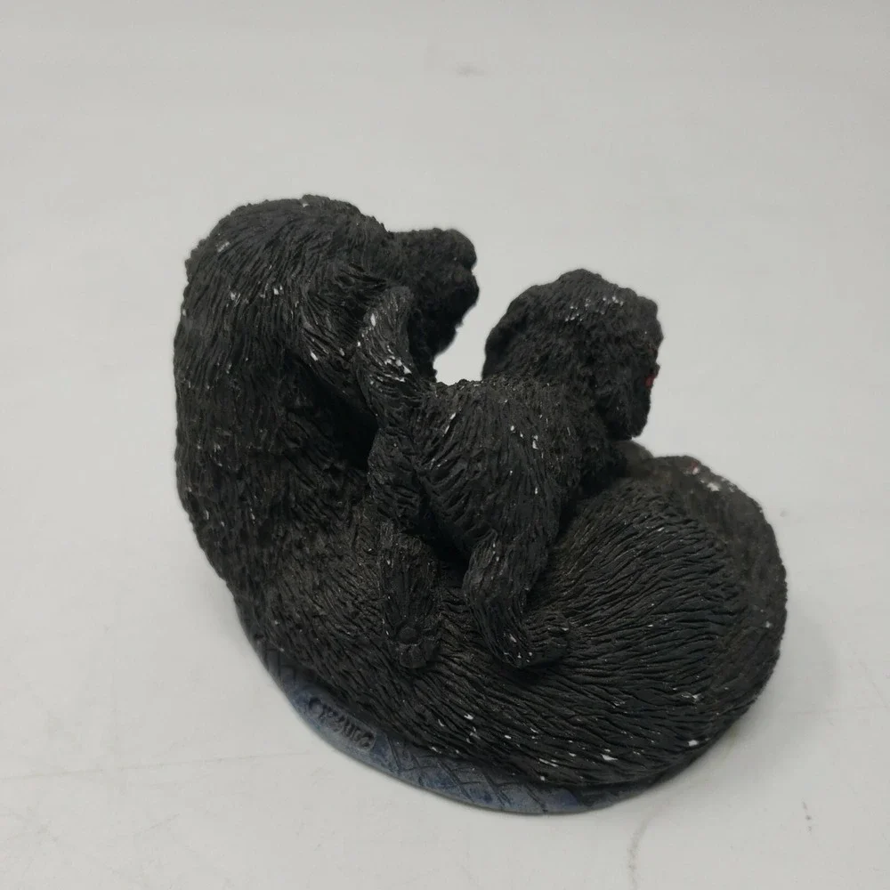 Vintage Black Dog Mother and Puppy Stone‎ Cutters SC-753 Great Condition  Figure